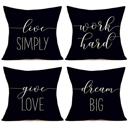 Black Words24 Doitely Funny Quotes Throw Pillow Covers Home Bedroom Decor Black White Words Excuse Me Standard Pillow Cases Cushion Covers Cotton Linen 18x18 Inch Pillow Shams 